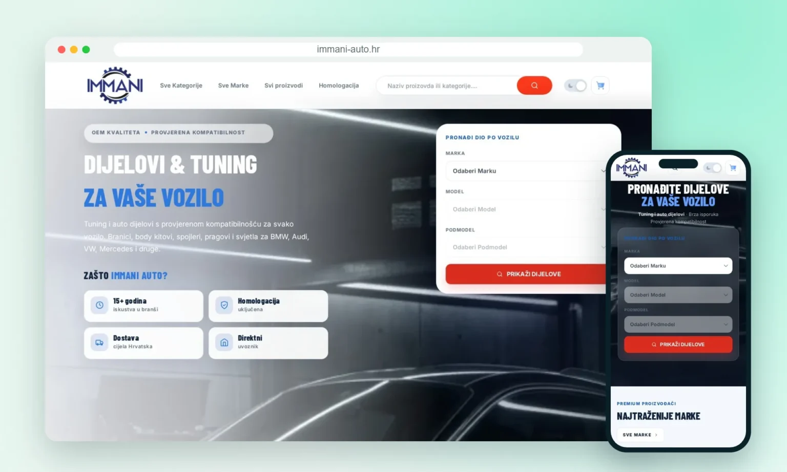 Immani Auto car parts store